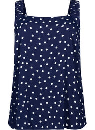 A-mallinen viskoositoppi kuosilla, Peacoat Dot