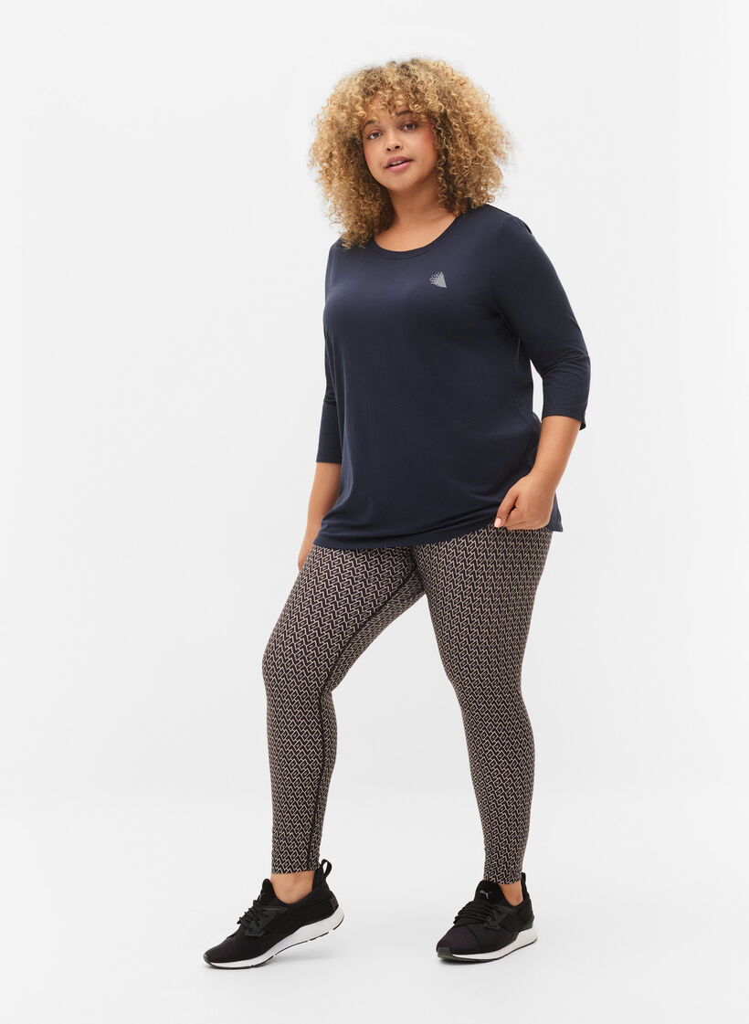 Treenipusero 3/4-hihoilla , Sininen, Model image number 1