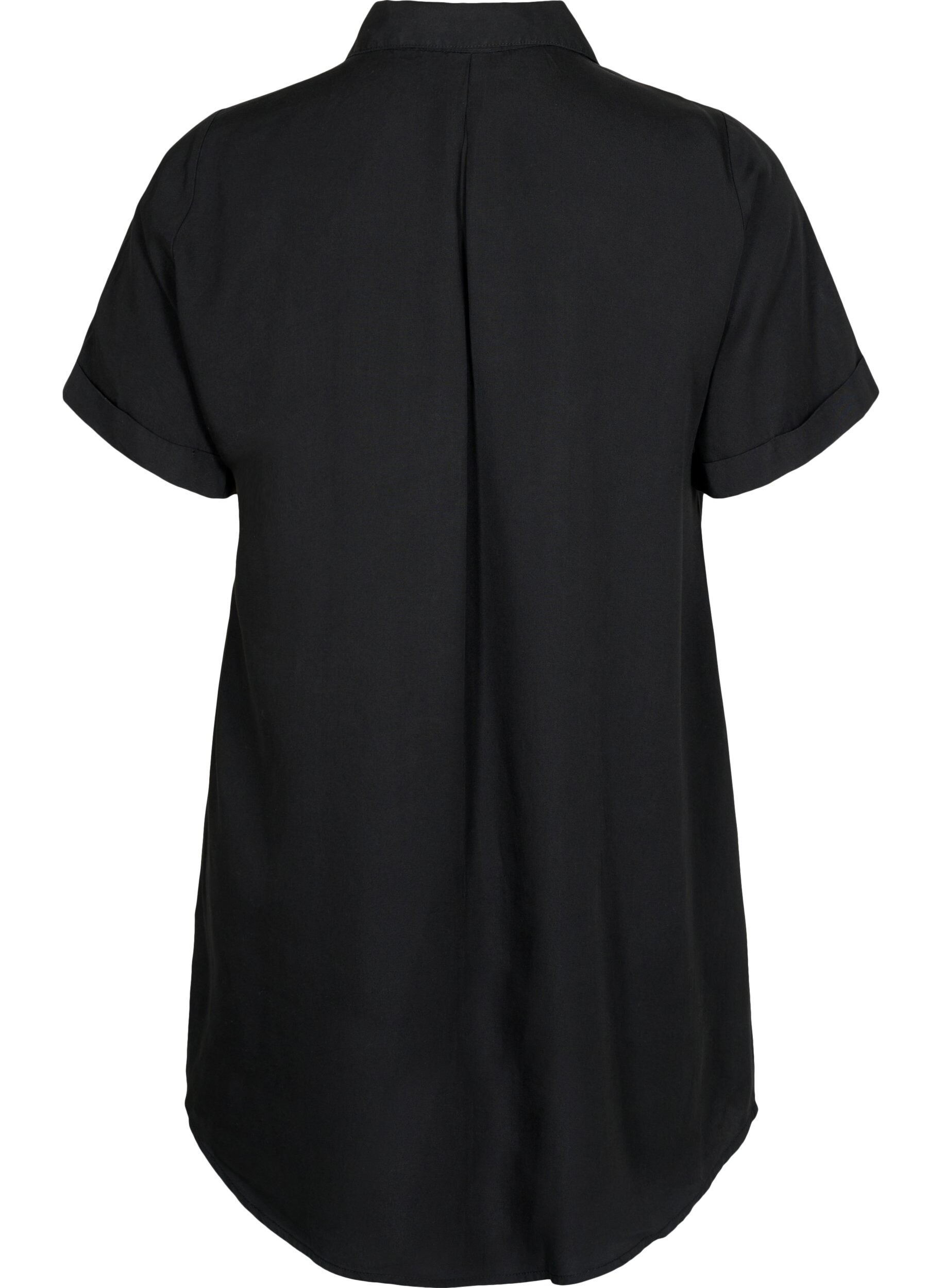 Zizzi Lyhythihainen tunika lyocellia (TENCEL&trade;), Black, Packshot image number 1