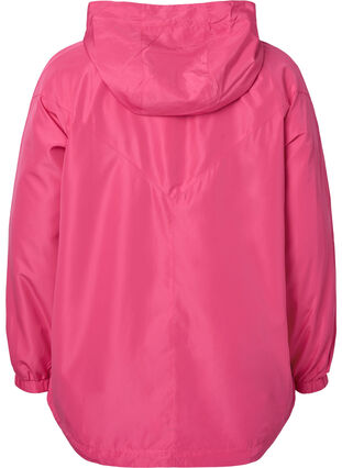 Lyhyt takki hupulla ja säädettävällä helmalla, Hot Pink, Packshot image number 1