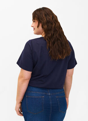 FLASH – kuviollinen t-paita, Navy Blazer Wave , Model image number 1