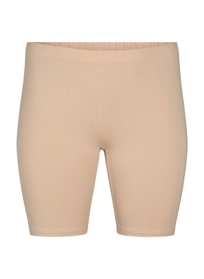 2 kpl py&ouml;r&auml;ilyshortseja viskoosista, Beige, Packshot image number 2