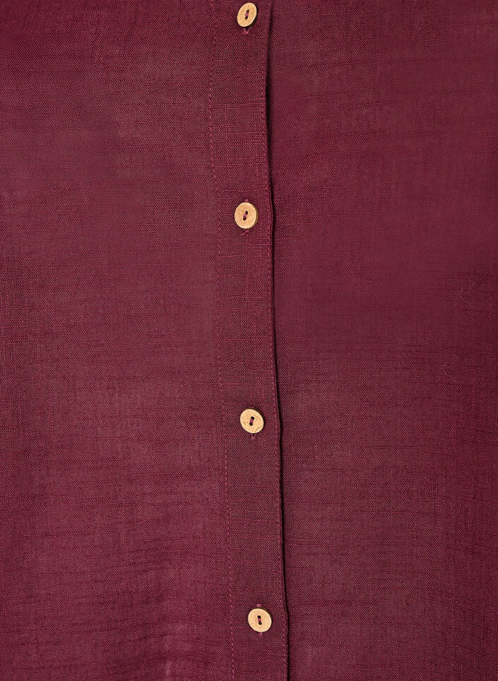 Puuvillainen puseropaita v-kaula-aukolla, Punainen, Packshot image number 2