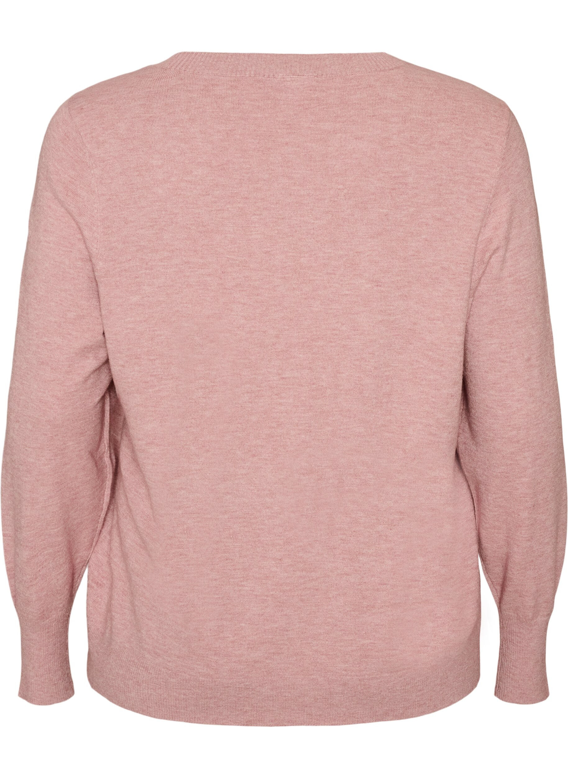 ZizziNeulepusero py&ouml;re&auml;ll&auml; p&auml;&auml;ntiell&auml;, Vaaleanpunainen, Packshot image number 1