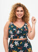 Kukallinen bikiniyl&auml;osa r&ouml;yhel&ouml;ll&auml;, Vihre&auml;, Model image number 0