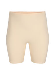 Kevyesti muotoilevat shortsit korkealla vy&ouml;t&auml;r&ouml;ll&auml;, Beige