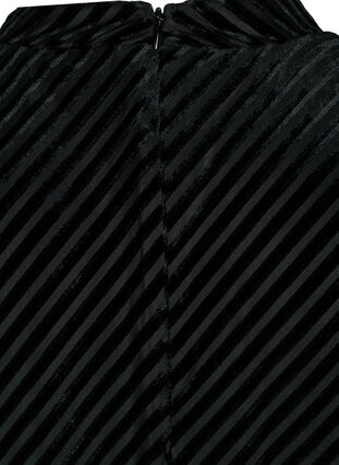 Veluurimekko tekstuurilla, Black, Packshot image number 3
