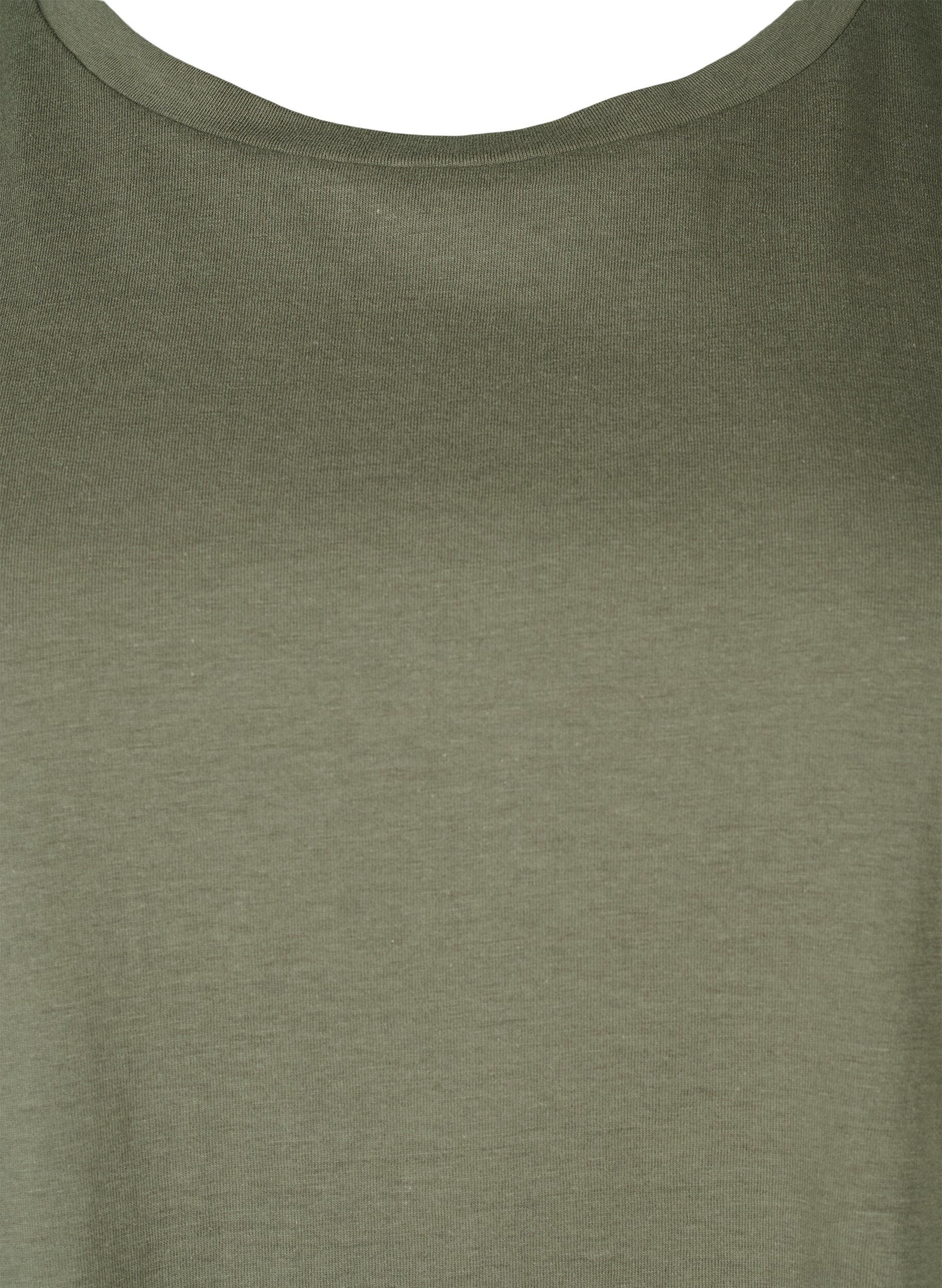 Zizzi Lyhythihainen t-paita 2-pack, Vihre&auml;, Packshot image number 4