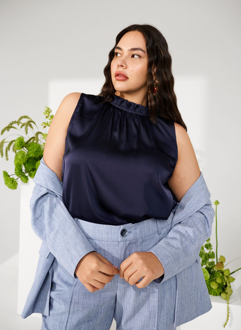 Hihaton juhlatoppi satiinista, Night Sky, Image image number 0