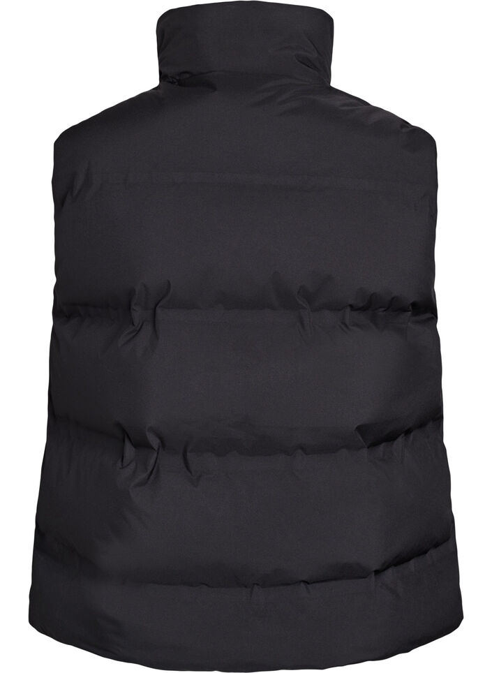Lyhyt toppaliivi korkealla kauluksella, Musta, Packshot image number 1