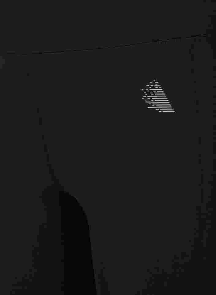 Kropatut treenitrikoot taskulla ja heijastimilla, Black, Packshot image number 2