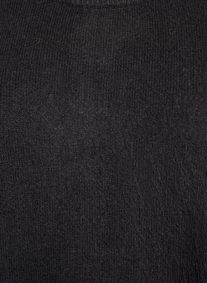 Lyhyt hihaton neulemekko, Musta, Packshot image number 2