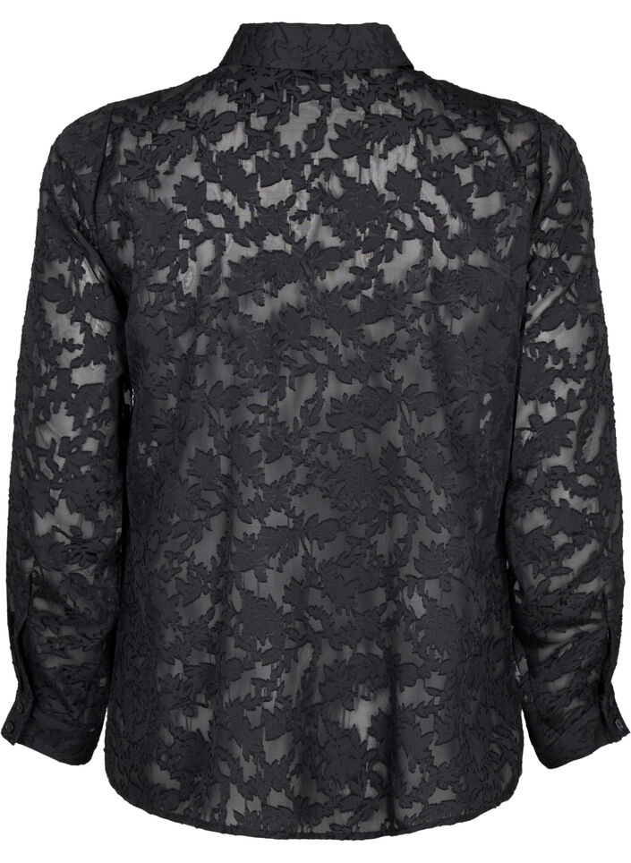 Jacquard-paita napeilla, Black, Packshot image number 1