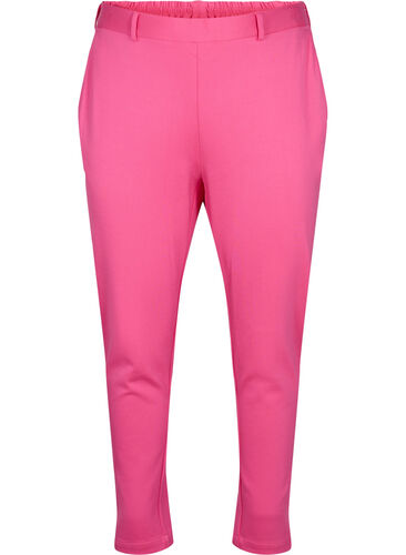Kropatut housut taskuilla , Shocking Pink, Packshot image number 0