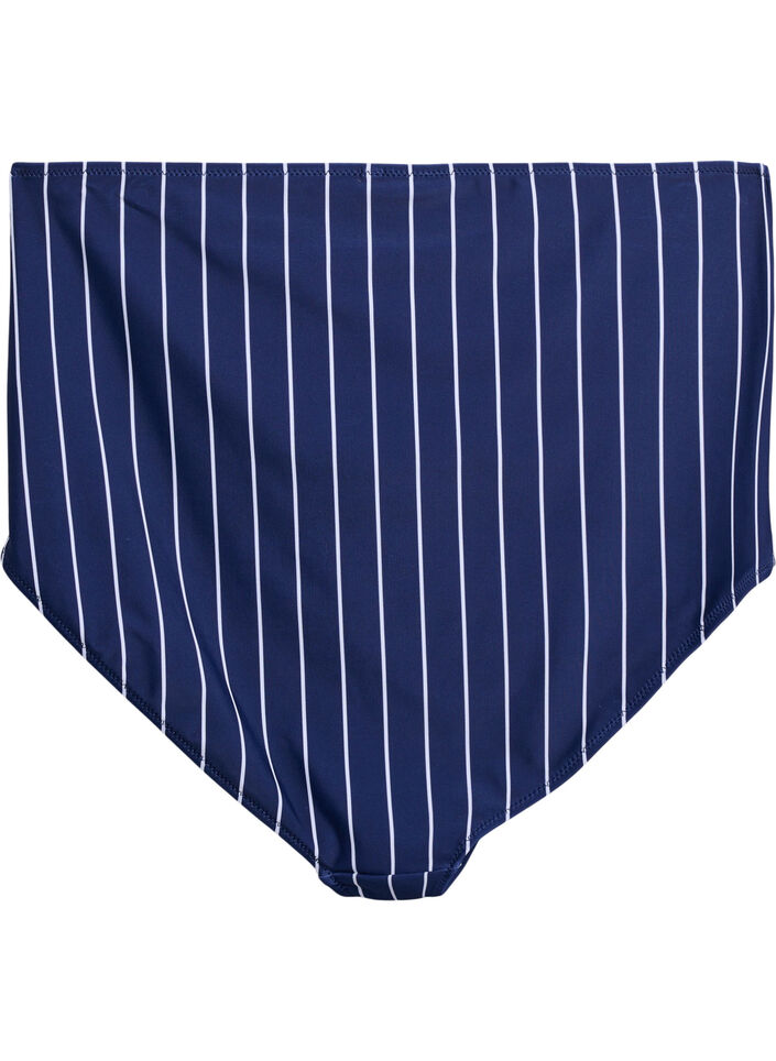 Bikinihousut printillä ja korkealla vyötäröllä, Sininen, Packshot image number 1