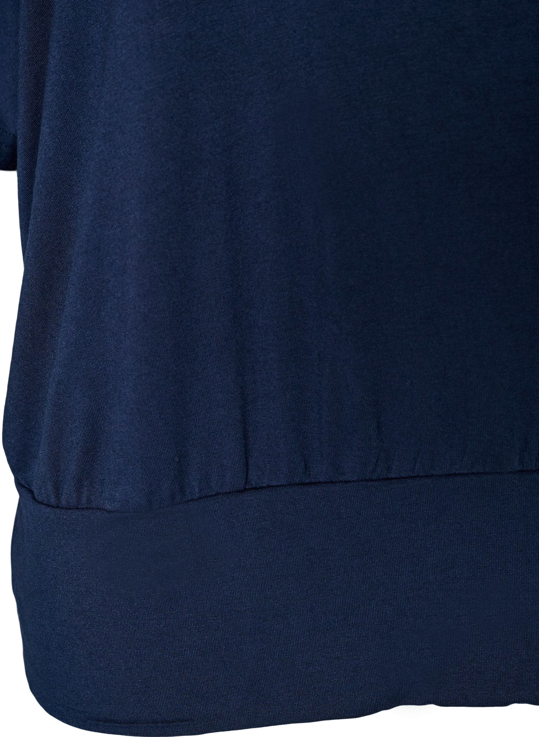 ZizziJerseypusero kyyn&auml;rpituisilla pallohihoilla, Sininen, Packshot image number 3