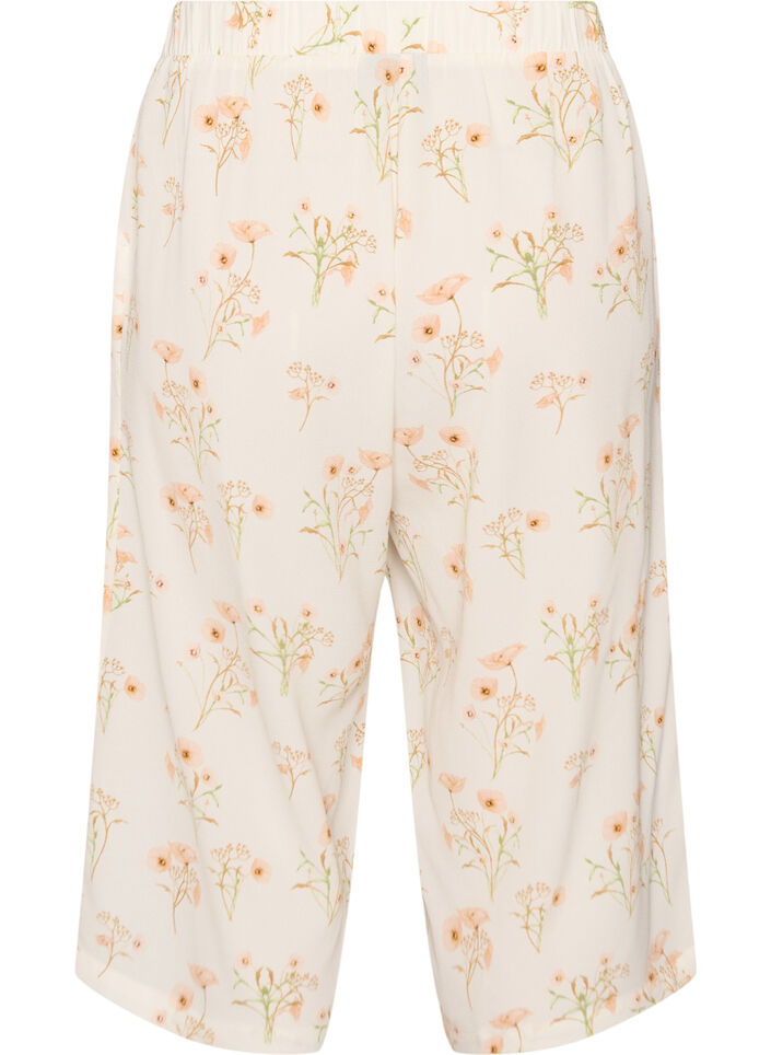 Culottes-housut kuosilla, Vanilja, Packshot image number 1