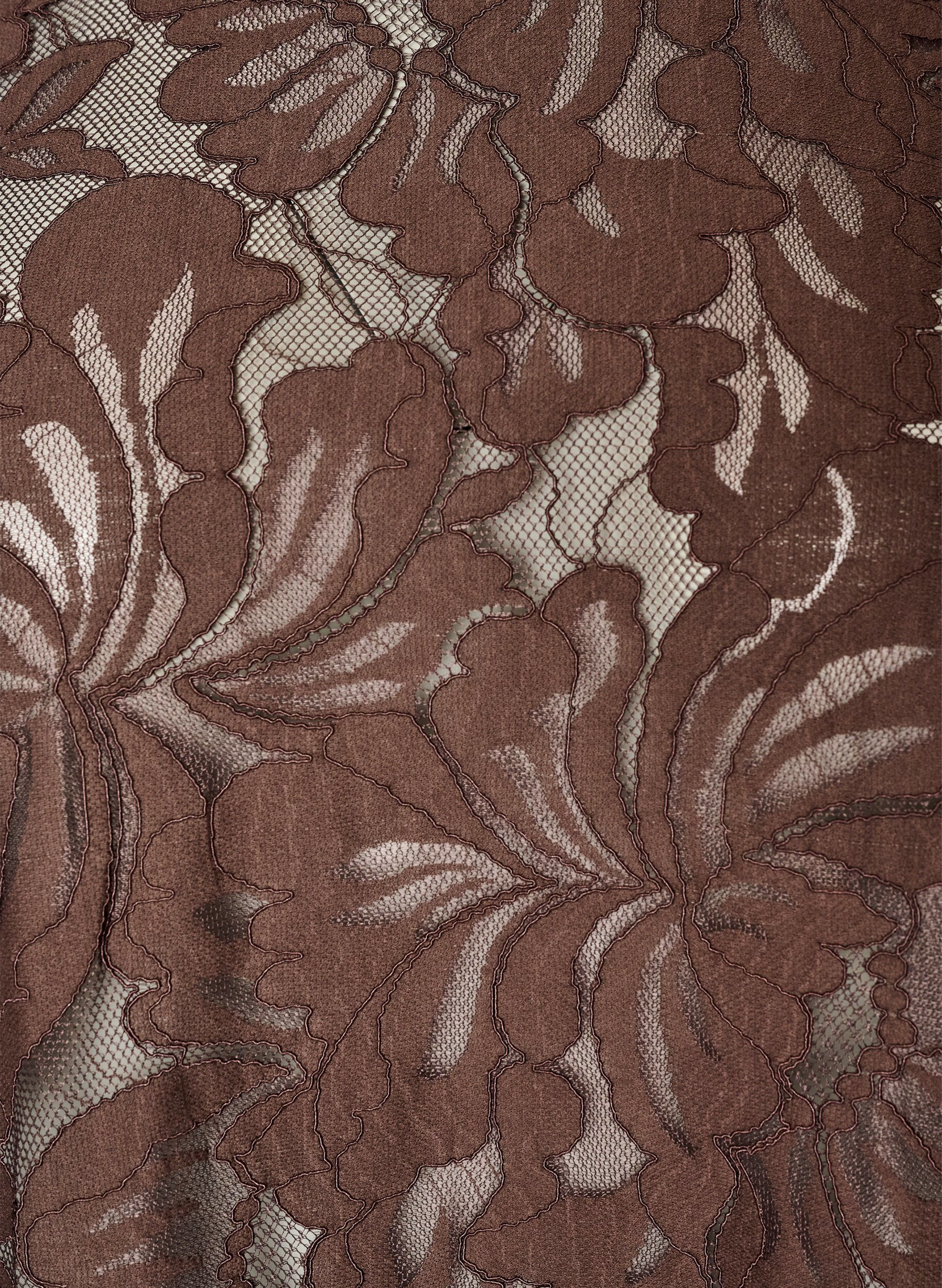 ZizziPitsipusero lyhyill&auml; hihoilla, Ruskea, Packshot image number 2