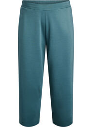 7/8-pituiset modaalisekoitehousut, joissa on taskut, Vihreä