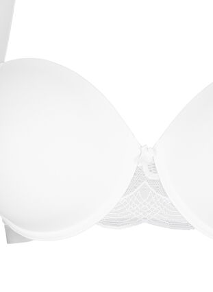 Muotoiltu rintaliivit verkkomateriaalilla, Bright White, Packshot image number 2