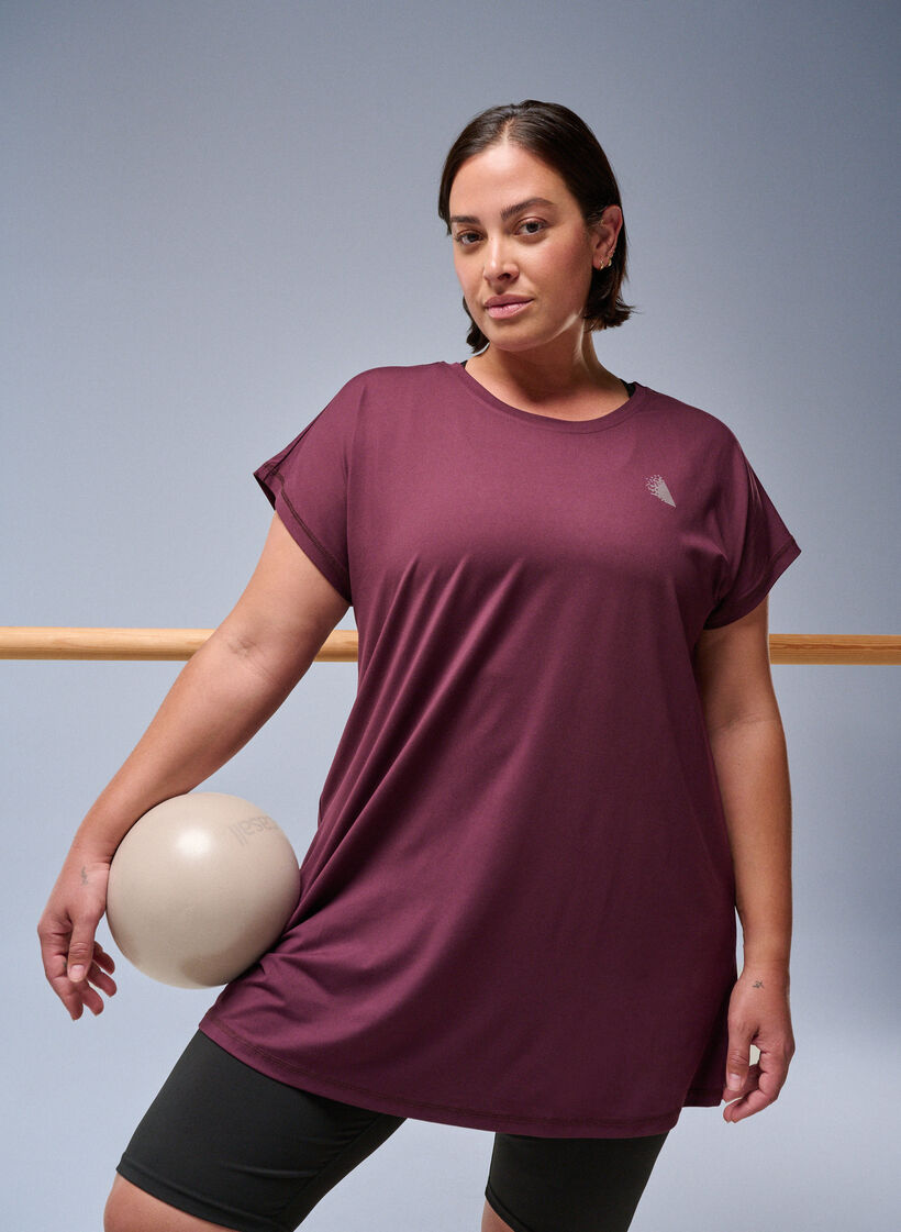 Pitk&auml; treenipaita, Punainen, Image image number 0