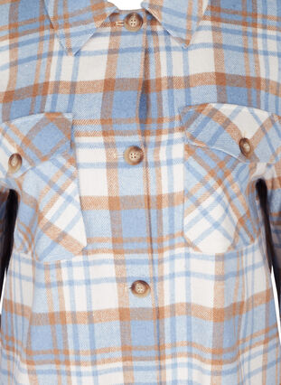 Pitkä ruudullinen paitatakki rintataskuilla , Serenity Check, Packshot image number 2