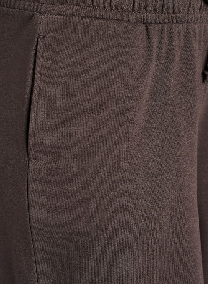 Korkeavy&ouml;t&auml;r&ouml;iset swetarihousut taskuilla, Ruskea, Packshot image number 2