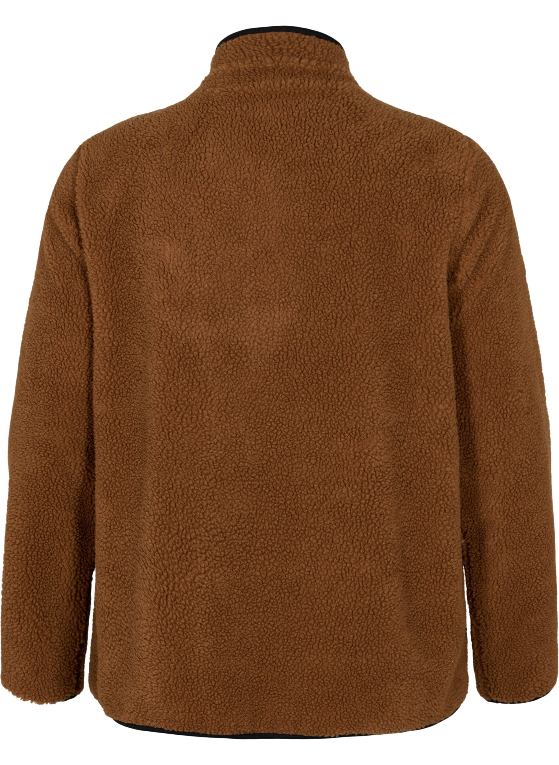 Zizzi Teddyanorakki, jossa korkea kaulus ja vetoketju, Partridge ASS, Packshot image number 1