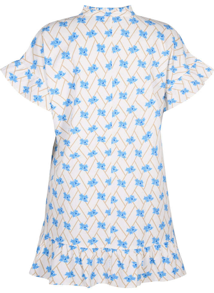 Kukkakuvioinen puuvillatunika, Snow White Flower, Packshot image number 1