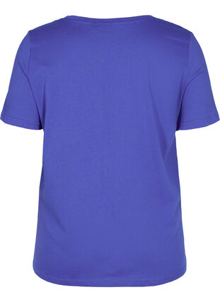 Lyhythihainen puuvillainen t-paita printillä , Dazzling Blue WAYS, Packshot image number 1