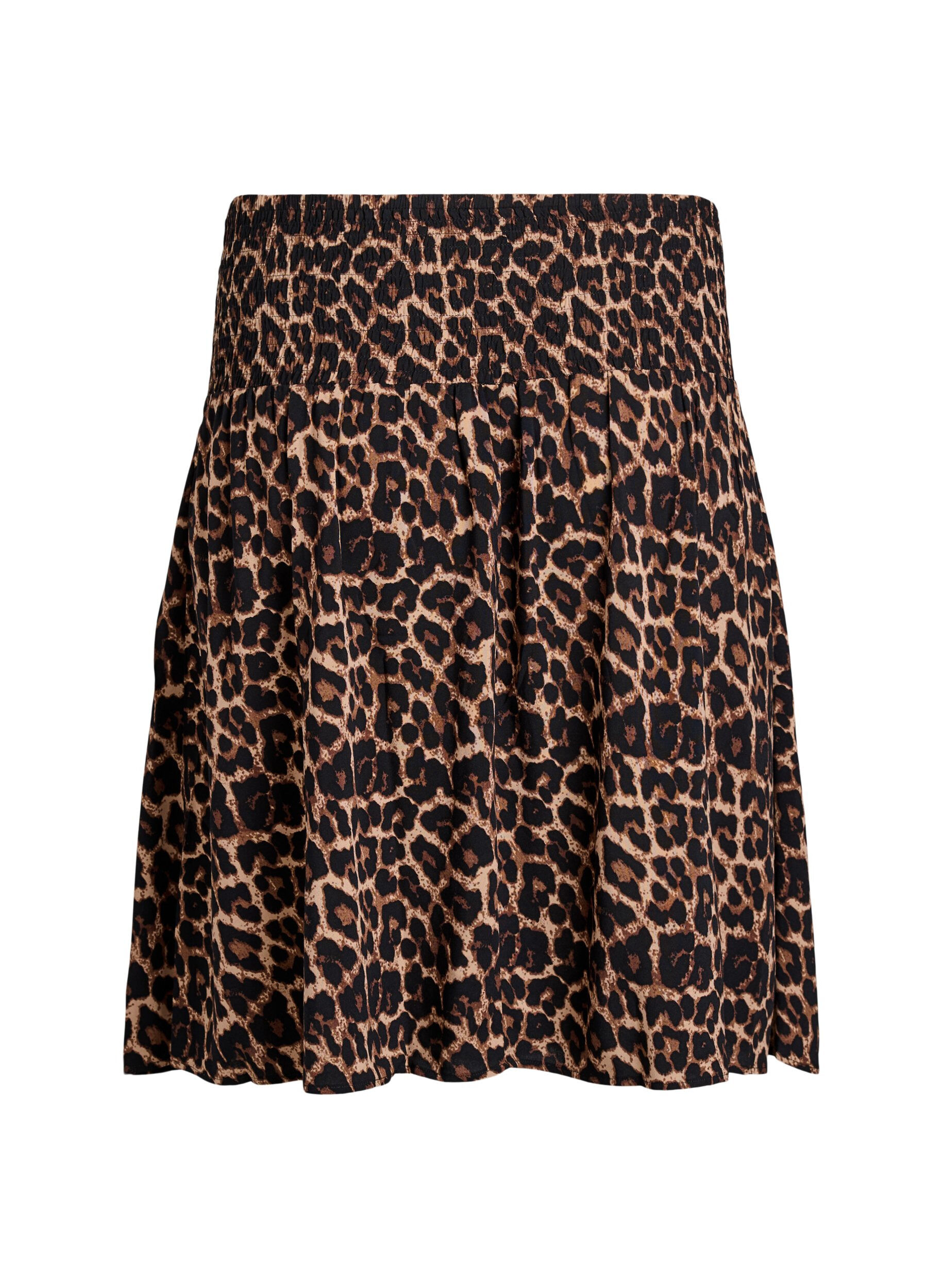 Zizzi Lyhyt hame, jossa on rypytetty vy&ouml;t&auml;r&ouml;, Ruskea, Packshot image number 1