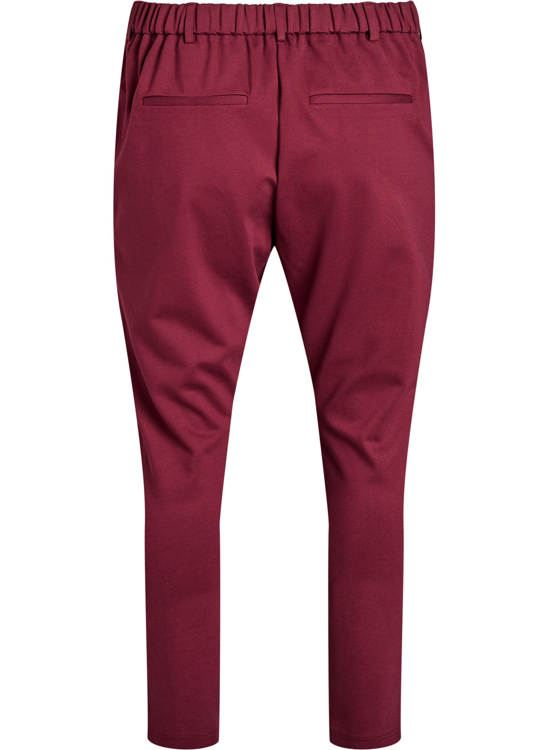 ZizziMaddison-lyhyet housut, Tumma Bordeaux, Packshot image number 1