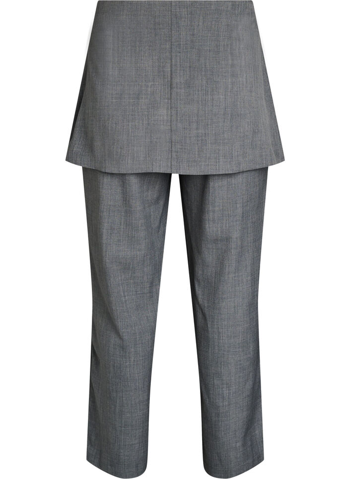 Suorat housut hameen kanssa, Harmaa, Packshot image number 1