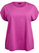 Lyhythihainen puuvillasekoitteinen T-paita, Violetti, Packshot image number 0