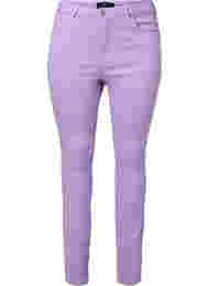 Korkeavyötäröiset Amy farkut super slim fit -mallissa, Lavender