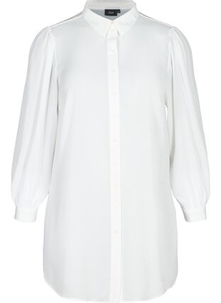 Pitkä paita kevyillä puhvihihoilla, Bright White, Packshot image number 0