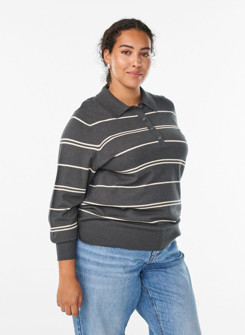 Neulepusero kauluksella, Vihreä, Model image number 0