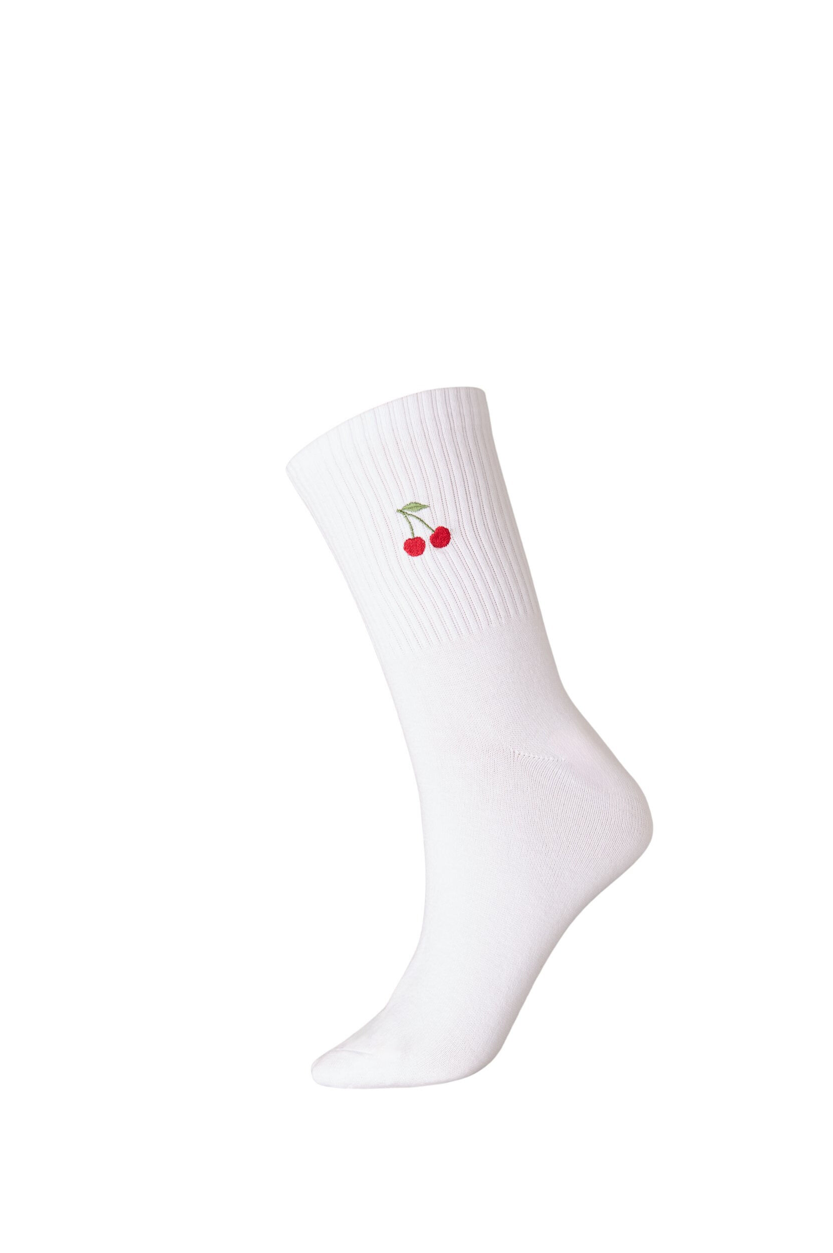 ZizziPuuvillasukat kuviolla, Valkoinen, Packshot image number 0