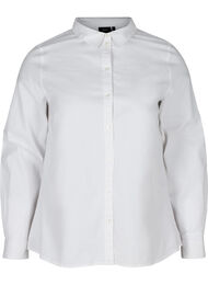 Pitkähihainen paita puuvillasta , Bright White
