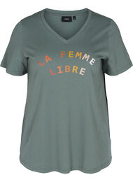 T-paita printillä, Balsam Green FEMME