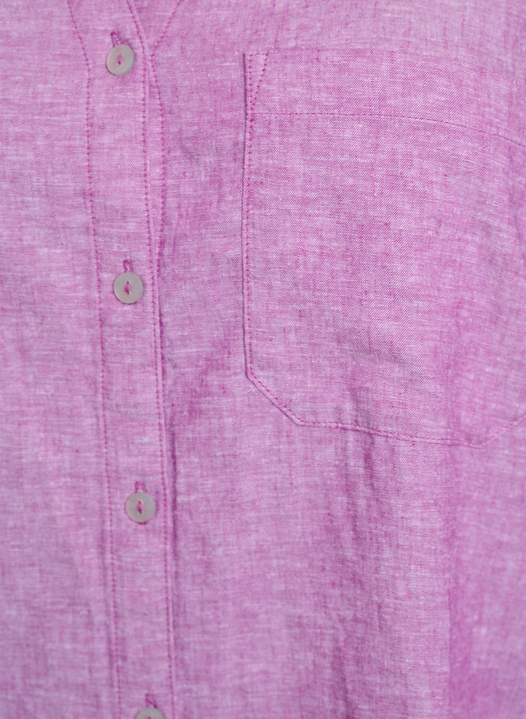 ZizziPaita pellavaa ja viskoosia, 3/4-hihoilla, Violetti, Packshot image number 2