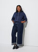 Hupullinen collegepaita vetoketjulla ja taskuilla, Sininen, Model image number 1