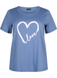 Puuvillainen T-paita painatuksella, Moonlight W.Heart L.