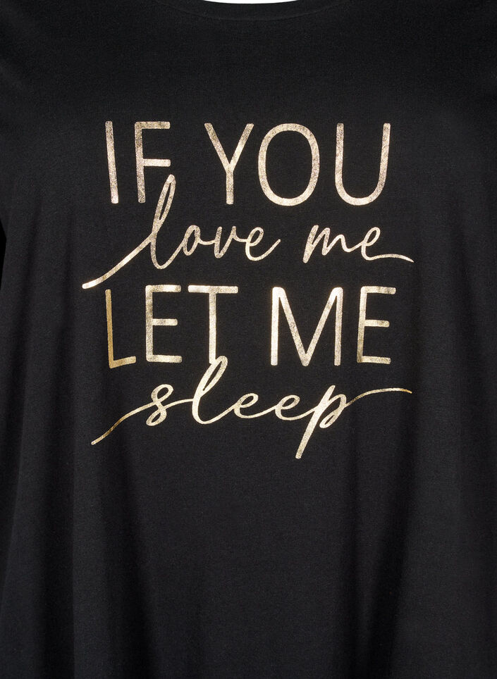 Lyhythihainen y&ouml;paita luomupuuvillaa, Musta, Packshot image number 2