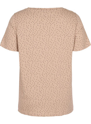 Puuvillainen t-paita pilkuilla, Neutral w. Dots, Packshot image number 1