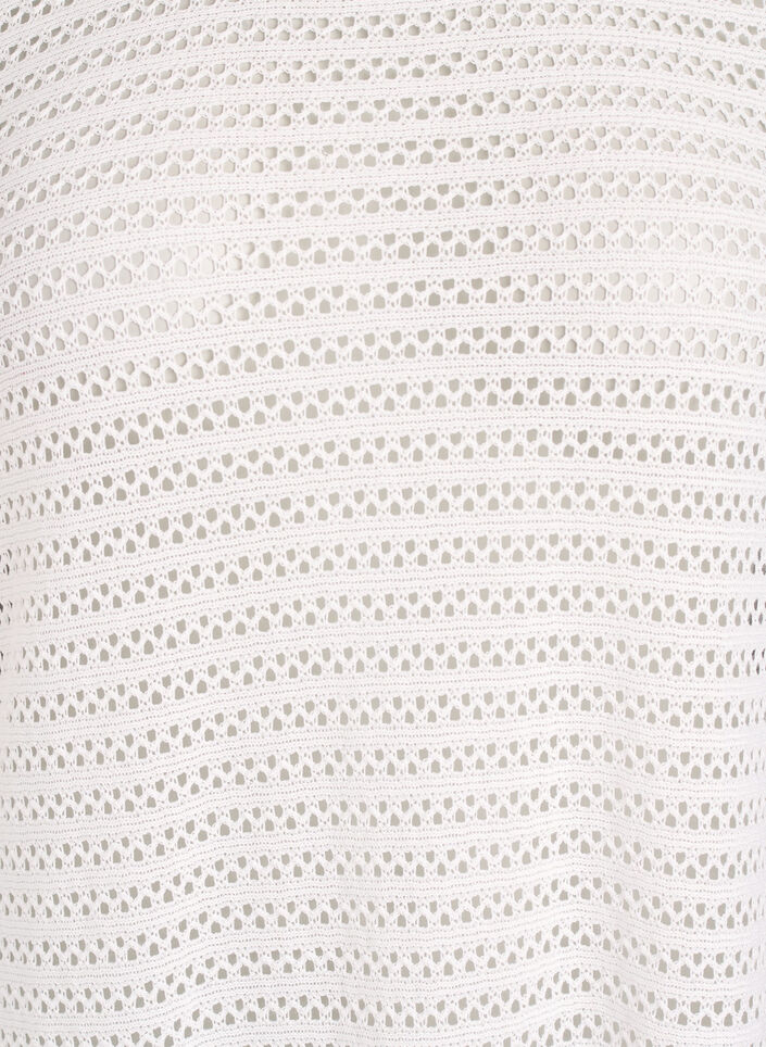 Rantamekko silmukkaompeleella ja pitk&auml;t hihat, Beige, Packshot image number 2