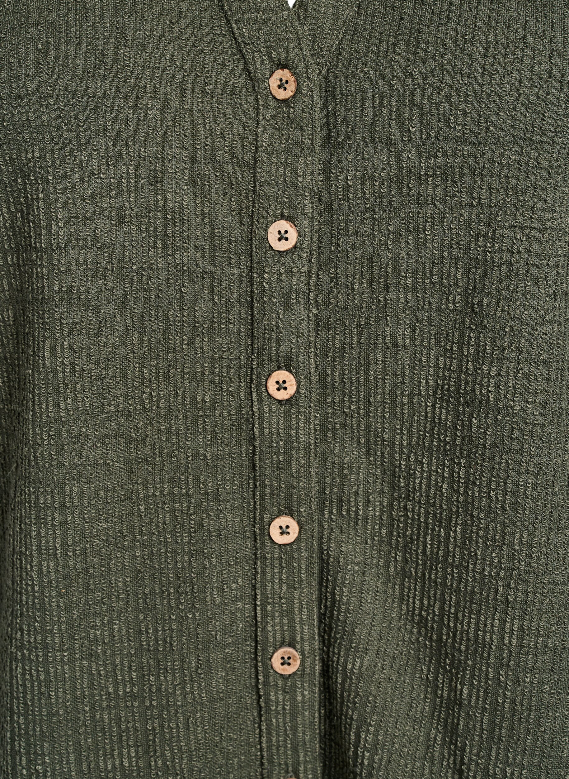 Zizzi Rakennepusero V-p&auml;&auml;ntiell&auml;, Thyme, Packshot image number 2