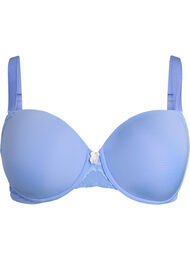 Muotoillut mikrokuiturintaliivit pitsiyksityiskohdilla ja rusetilla, Sininen