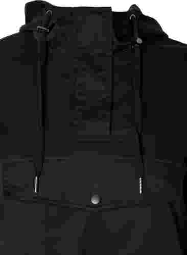 Anorakki hupulla ja taskulla, Black, Packshot image number 2