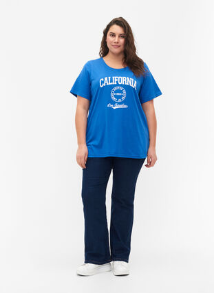 FLASH – kuviollinen t-paita, Strong Blue, Model image number 2